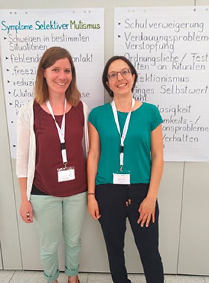 Karolin Claussen und Stefanie Zillig - die Logopäden vom ZEL Heidelberg und Referentinnen von Workshop 2