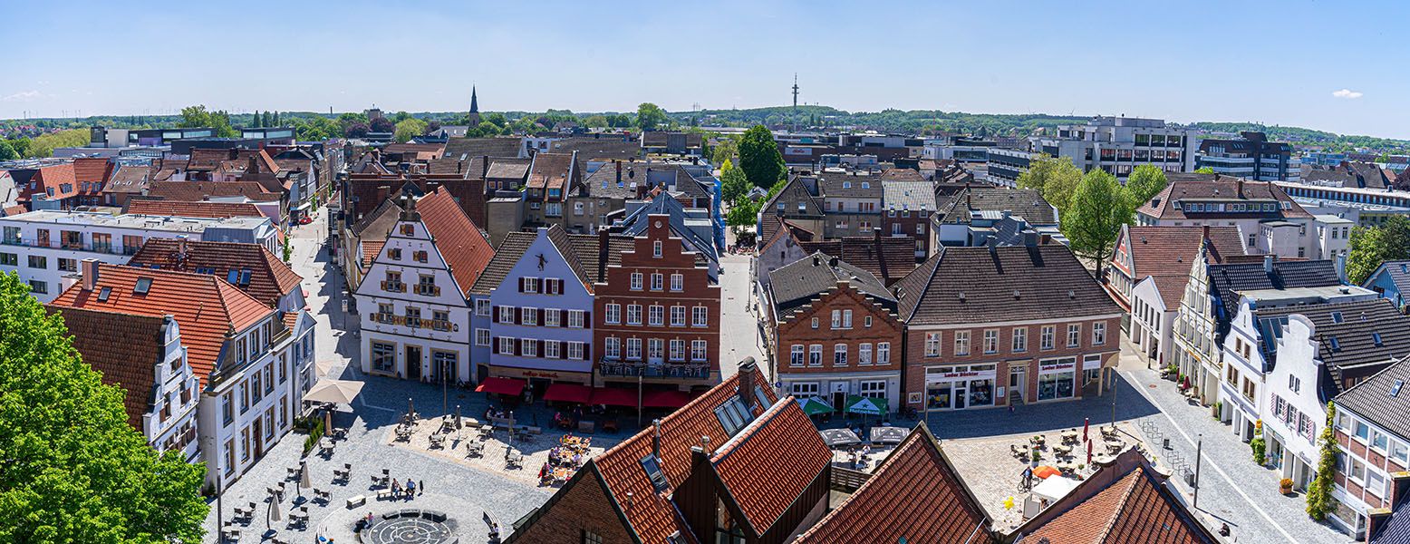 Der wunderschöne Marktplatz von Rheine
